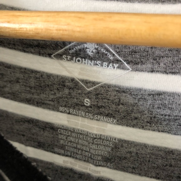 St. John’s Bay Striped Sleeveless Midi Dress - Picture 6 of 6